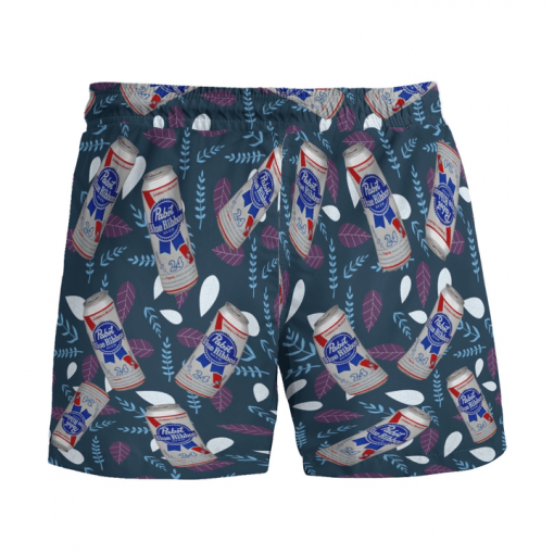 PABST BLUE RIBBON BEER BEACH SHORTS