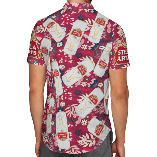 STELLA ARTOIS BEER HAWAIIAN SHIRT