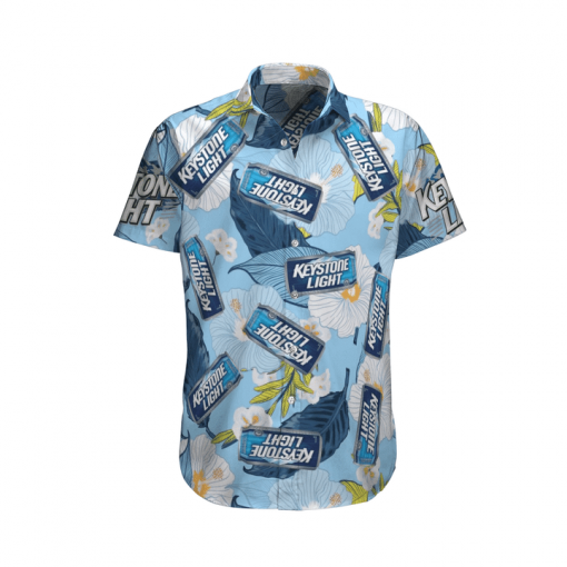 KEYSTONE LIGHT BEER HAWAIIAN SHIRT