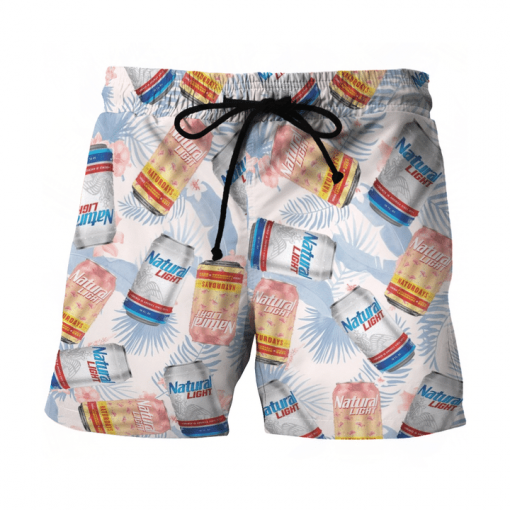 NATURAL LIGHT BEER BEACH SHORTS