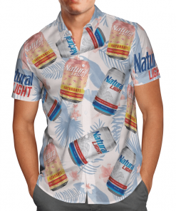 NATURAL LIGHT BEER HAWAIIAN SHIRT