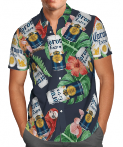 CORONA EXTRA BEER HAWAIIAN SHIRT