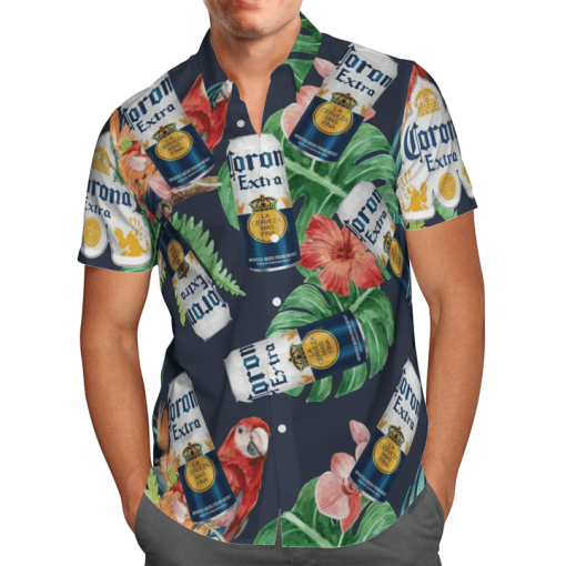 CORONA EXTRA BEER HAWAIIAN SHIRT