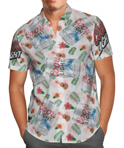 COORS LIGHT BEER HAWAIIAN SHIRT