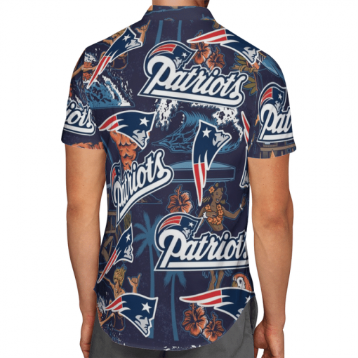 NEW ENGLAND PATRIOTS FOOTBALL HAWAIIAN SHIRT