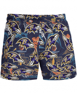 BALTIMORE RAVENS FOOTBALL BEACH SHORTS