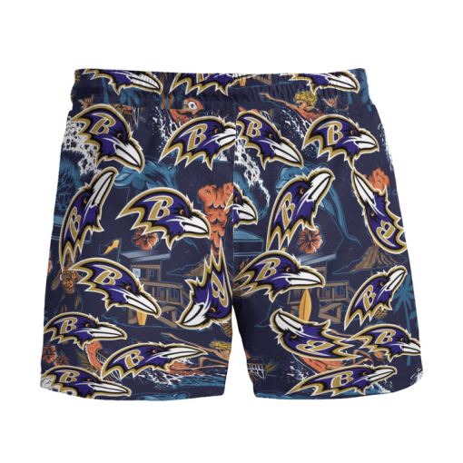 BALTIMORE RAVENS FOOTBALL BEACH SHORTS