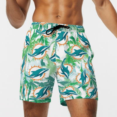MIAMI DOLPHINS FOOTBALL BEACH SHORTS