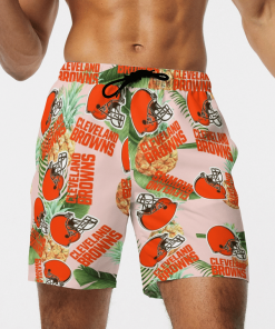 CLEVELAND BROWNS FOOTBALL BEACH SHORTS