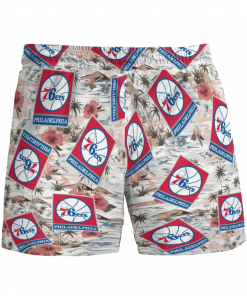 PHILADELPHIA 76ERS BASKETBALL BEACH SHORTS