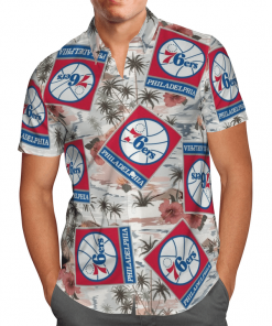 PHILADELPHIA 76ERS BASKETBALL HAWAIIAN SHIRT