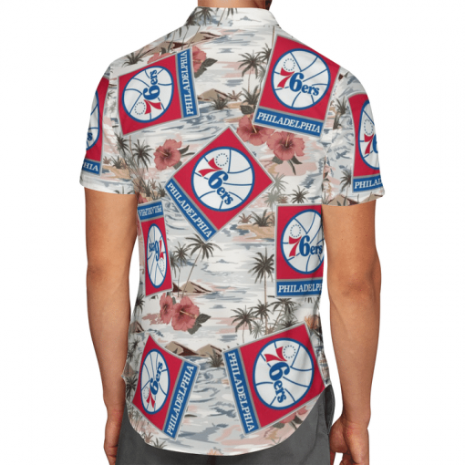 PHILADELPHIA 76ERS BASKETBALL HAWAIIAN SHIRT