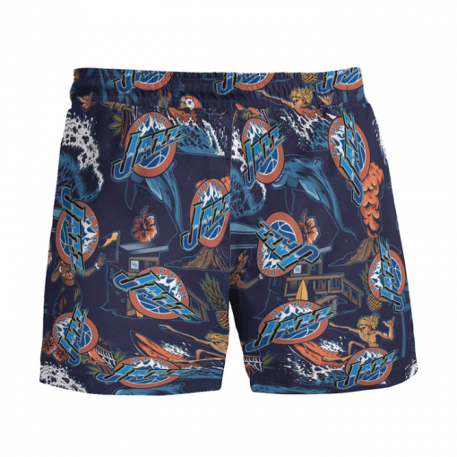 UTAH JAZZ BASKETBALL BEACH SHORTS