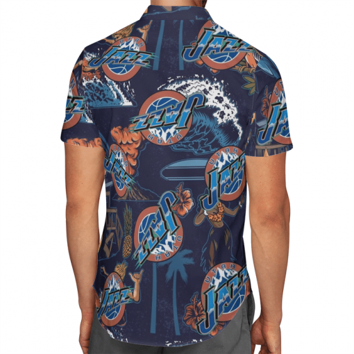 UTAH JAZZ BASKETBALL HAWAIIAN SHIRT