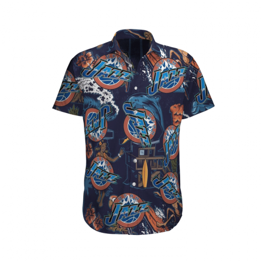 UTAH JAZZ BASKETBALL HAWAIIAN SHIRT