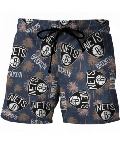 BROOKLYN NETS BASKETBALL BEACH SHORTS