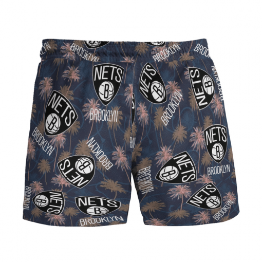 BROOKLYN NETS BASKETBALL BEACH SHORTS