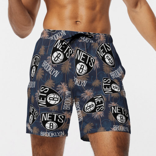 BROOKLYN NETS BASKETBALL BEACH SHORTS