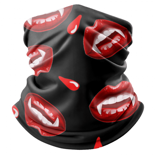 VAMP LIPS FACE MASK NECK GAITER