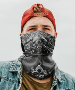 NEVER TRUST THE LIVING FABRIC FACE MASK NECK GAITER