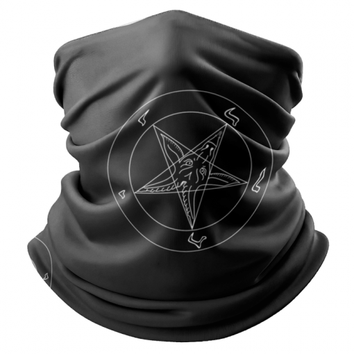 SIGIL OF BAPHOMET FACE MASK NECK GAITER