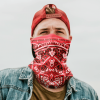 PAISLEY BANDANA PRINT FACE MASK NECK GAITER