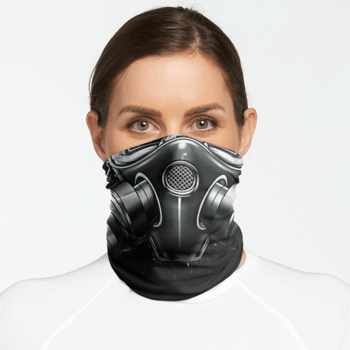 MASK GAS DRAWING FACE MASK NECK GAITER