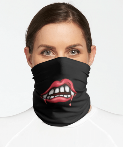 VAMPIRE FANG FACE MASK NECK GAITER