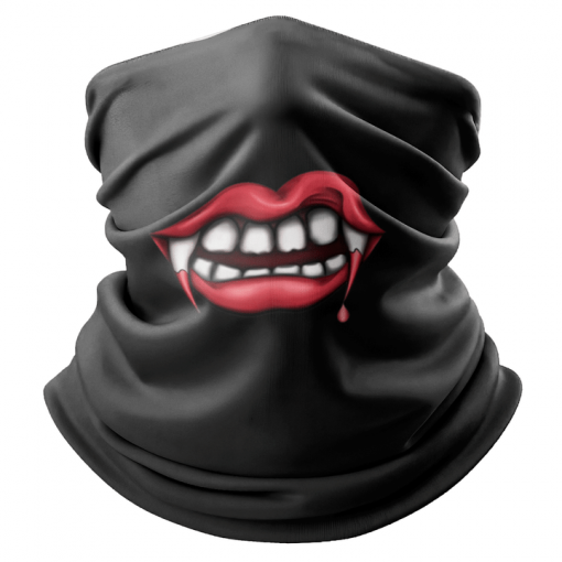 VAMPIRE FANG FACE MASK NECK GAITER