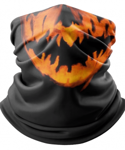 JACK-O-LANTERN PUMPKIN FACE MASK NECK GAITER