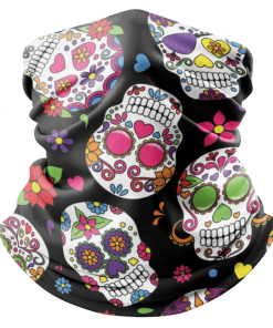 DAY OF THE DEAD FACE MASK NECK GAITER