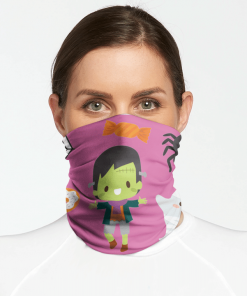 KAWAII CUTE HALLOWEEN FACE MASK NECK GAITER