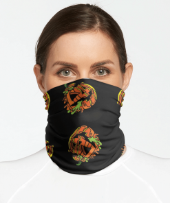 RADBALLS HALLOWEEN PUMPKIN FACE MASK NECK GAITER