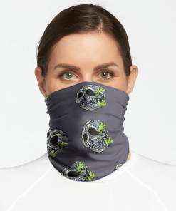 RADBALLS HALLOWEEN SKULL FACE MASK NECK GAITER