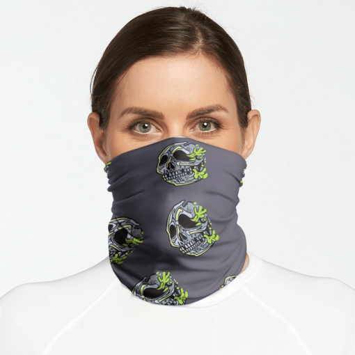 RADBALLS HALLOWEEN SKULL FACE MASK NECK GAITER