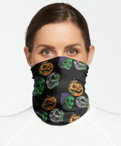 RADBALLS HAPPY HALLOWEEN FACE MASK NECK GAITER