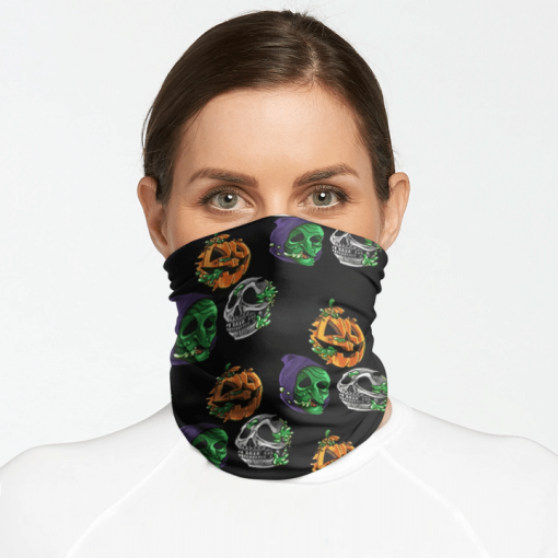 RADBALLS HAPPY HALLOWEEN FACE MASK NECK GAITER