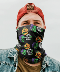 RADBALLS HAPPY HALLOWEEN FACE MASK NECK GAITER