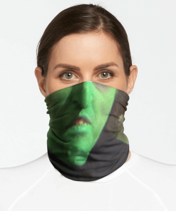 WICKED WITCH FACE MASK NECK GAITER