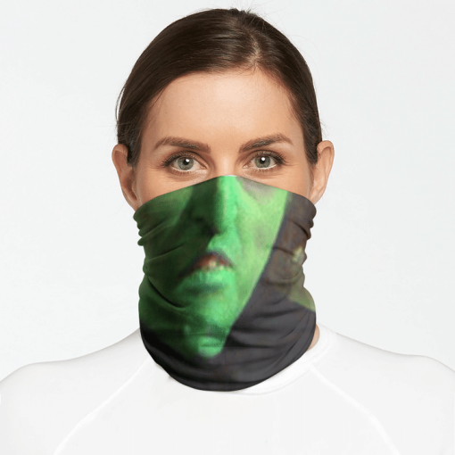 WICKED WITCH FACE MASK NECK GAITER