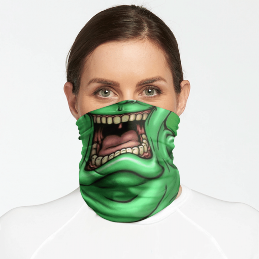 SLIME GHOST FACE MASK NECK GAITER