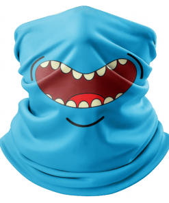 MEESEEKS HAPPY FACE MASK NECK GAITER