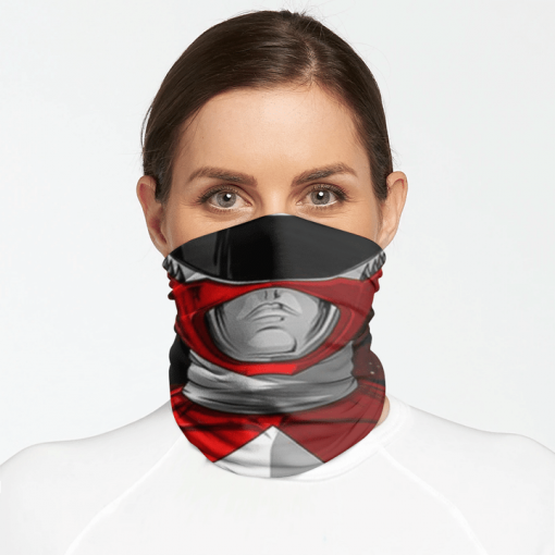 RED RANGER FACE MASK NECK GAITER