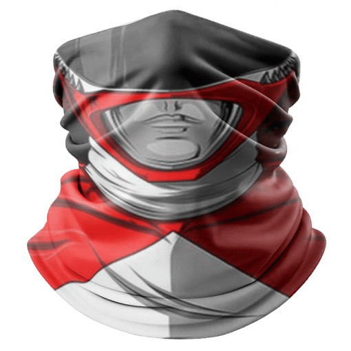 RED RANGER FACE MASK NECK GAITER