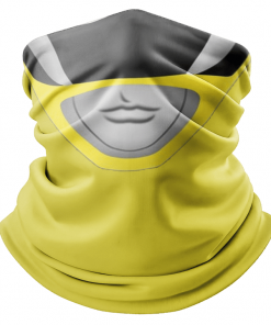 YELLOW RANGER FACE MASK NECK GAITER