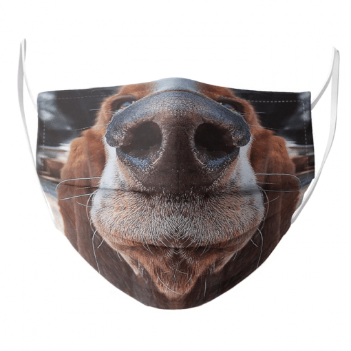 BLOODHOUND DOG LOVER FUNNY FACE PET PORTRAIT FACE MASK