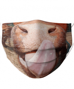 COW LICKING LOVER FUNNY FACE CUTE FACE MASK