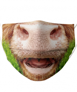 COW LOVER FUNNY FACE MILK PET CUTE FACE MASK