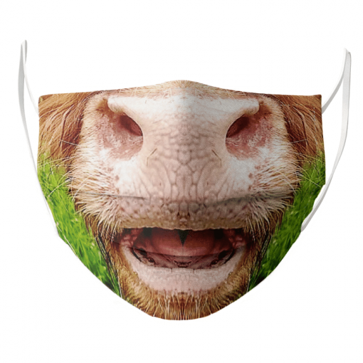 COW LOVER FUNNY FACE MILK PET CUTE FACE MASK