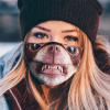 CHIHUAHUA AGGRESSIVE DOG SNARLING AND LOOKING ANGRY FACE MASK